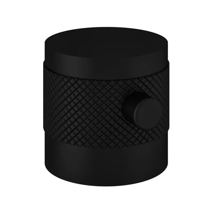Eastbrook (Pair) Meriden Half Knurling Valve Handles with Round Lever for Meriden Telescopic Shower Sets - Matt Black
