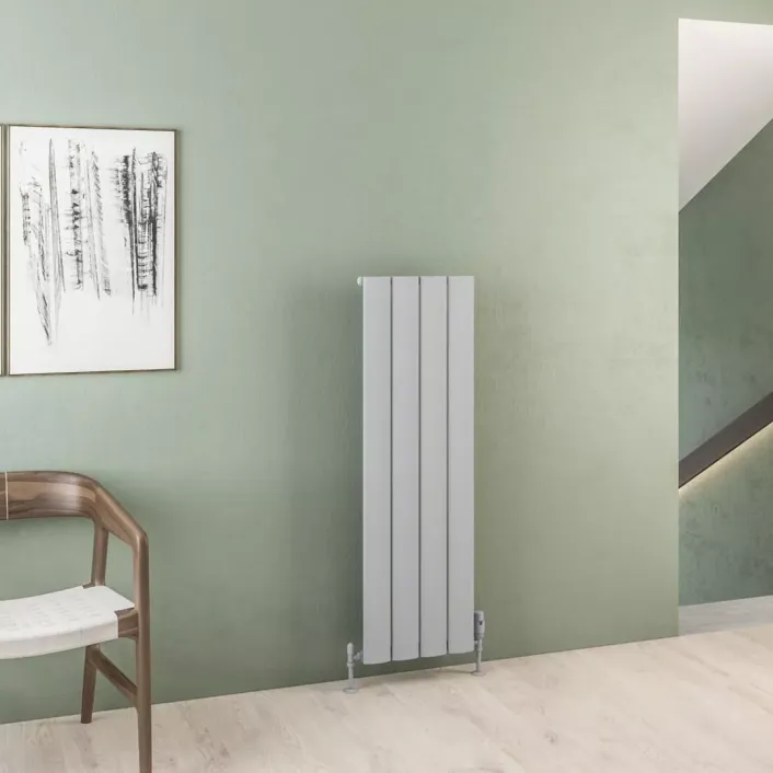 Eastbrook Malmesbury 1200 x 375 Aluminium Radiator Matt Grey