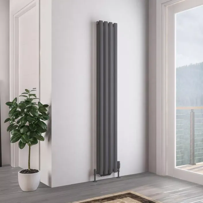 Eastbrook Tunstall Double 1800 x 280 Radiator Matt Anthracite