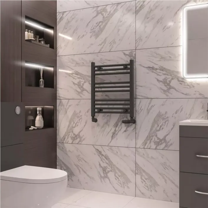 Eastbrook Wingrave 600 x 500 Straight Multirail Matt Anthracite
