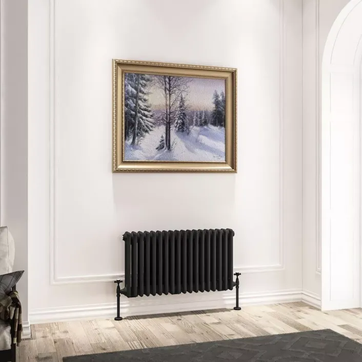 Eastbrook Imperia 3 Column Radiator 450 x 830mm Matt Black