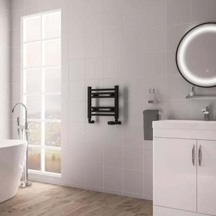 Eastbrook Biava Multirail HV Straight 360 x 400mm Matt Black
