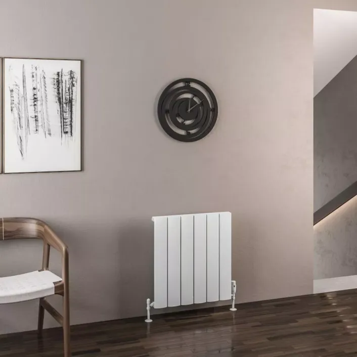 Eastbrook Malmesbury 600 x 565 Aluminium Radiator Matt White