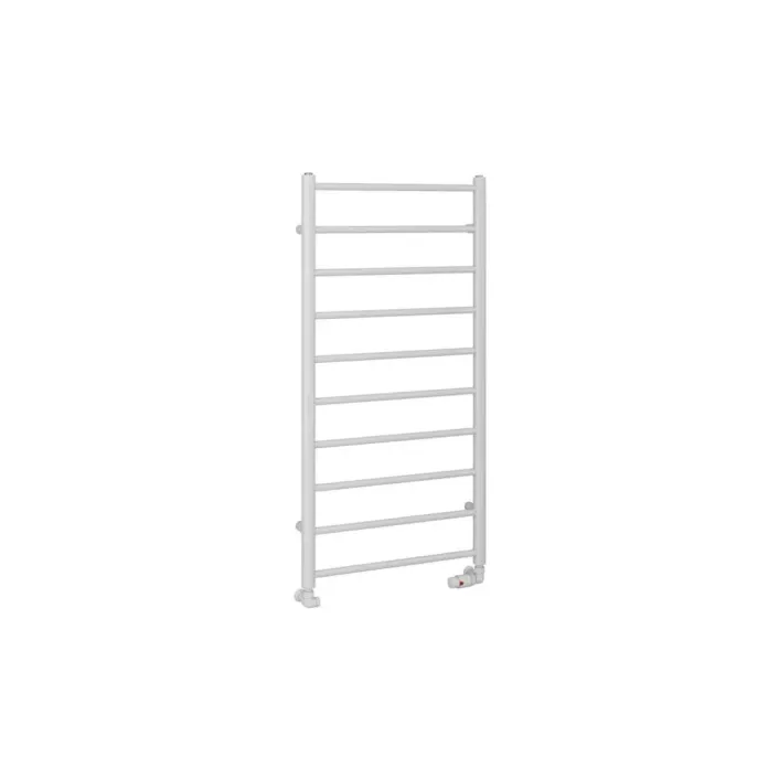 Eastbrook Tuscan Round 1200 x 600 Towel Rail Gloss White