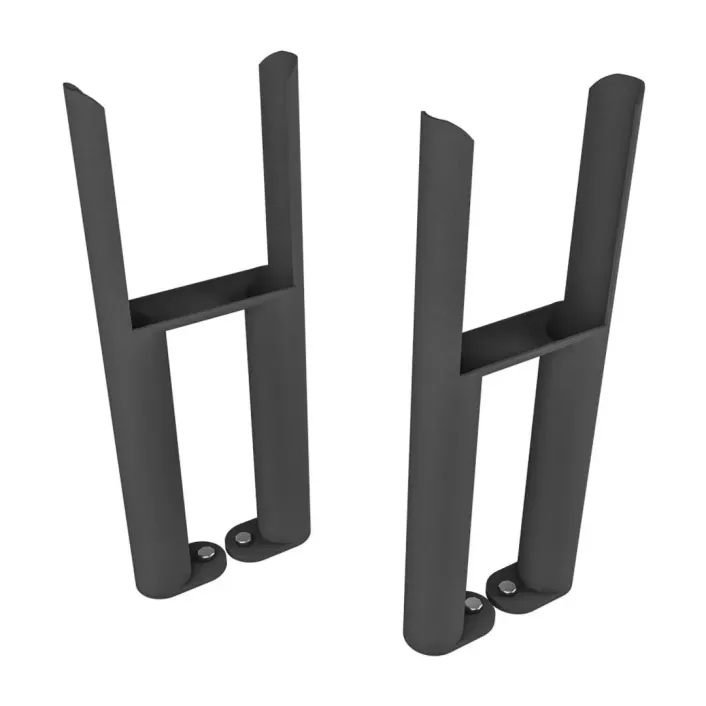 Eastbrook Imperia 3 Column Radiator Feet (Pair) Matt Anthracite