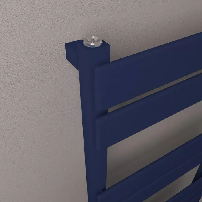 Eastbrook Deddington 800 x 500 Towel Rail Matt Cobalt Blue