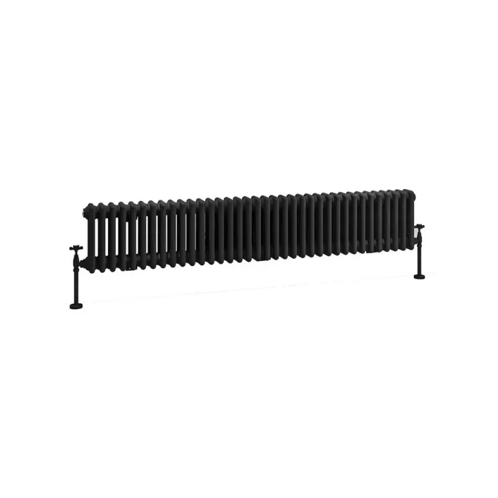 Eastbrook Imperia 3 Column Radiator 300 x 1640mm Matt Black