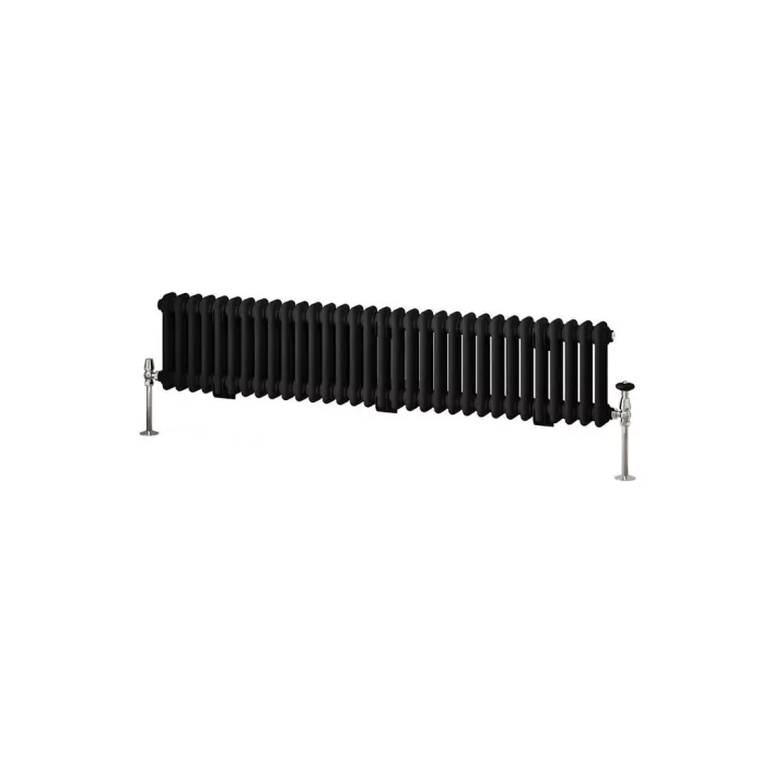 Eastbrook Imperia 2 Column Radiator 300 x 1460mm Matt Black