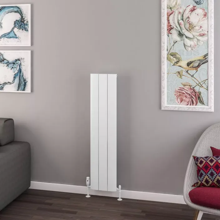 Eastbrook Withington 1200 x 280 Aluminium Radiator Matt White