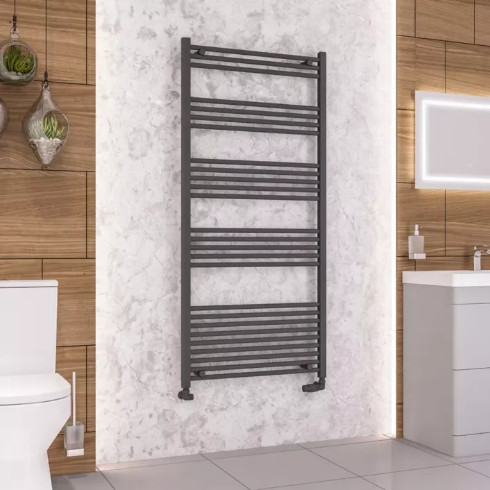 Eastbrook Wendover Straight Multirail 1600 x 750 Matt Anthracite