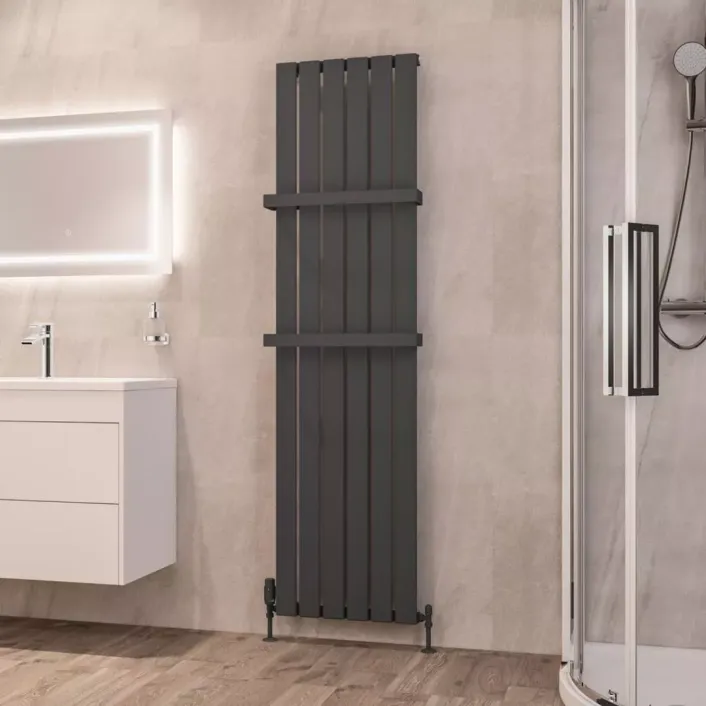 Eastbrook Deddington 1800 x 470 Radiator Matt Anthracite