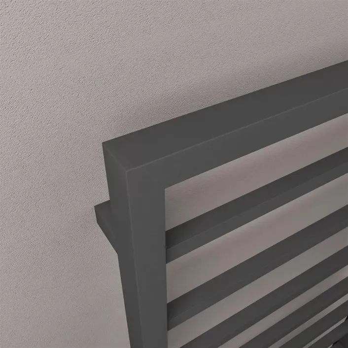 Eastbrook Ryton 800 x 600mm. Towel Rail Matt Anthracite
