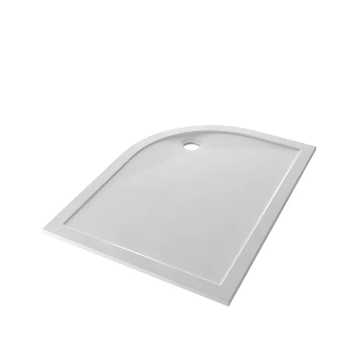 Eastbrook Corsair Anti-Slip 1100 x 800mm Offset Quad Left Hand (LH) 25mm Shower Tray - White
