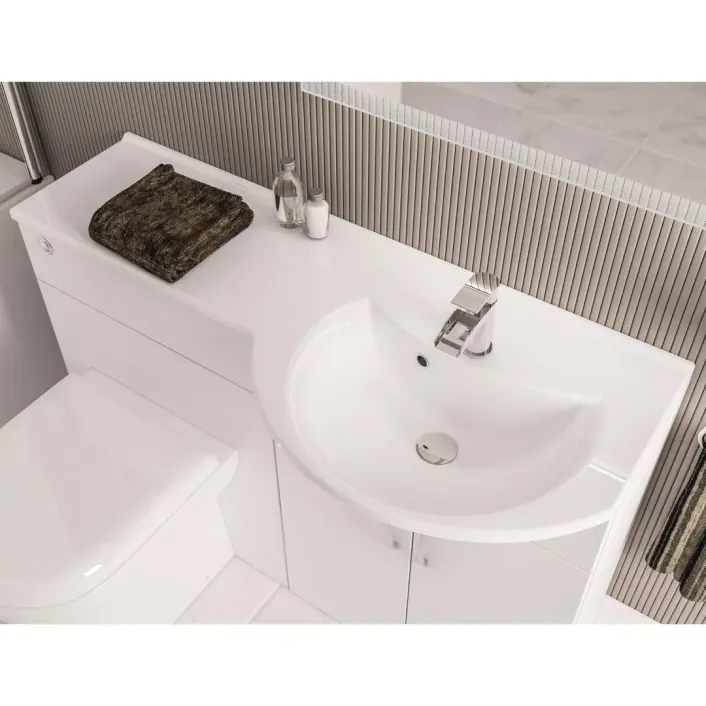Eastbrook Lyegrove Right Hand (RH) 120 Cast Basin Top - White