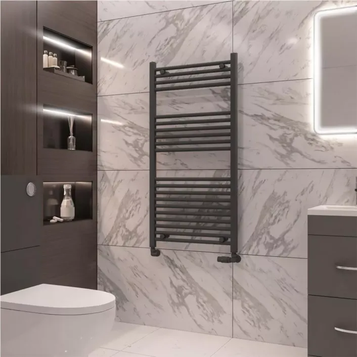 Eastbrook Wingrave 1200 x 600 Straight Multirail Matt Anthracite