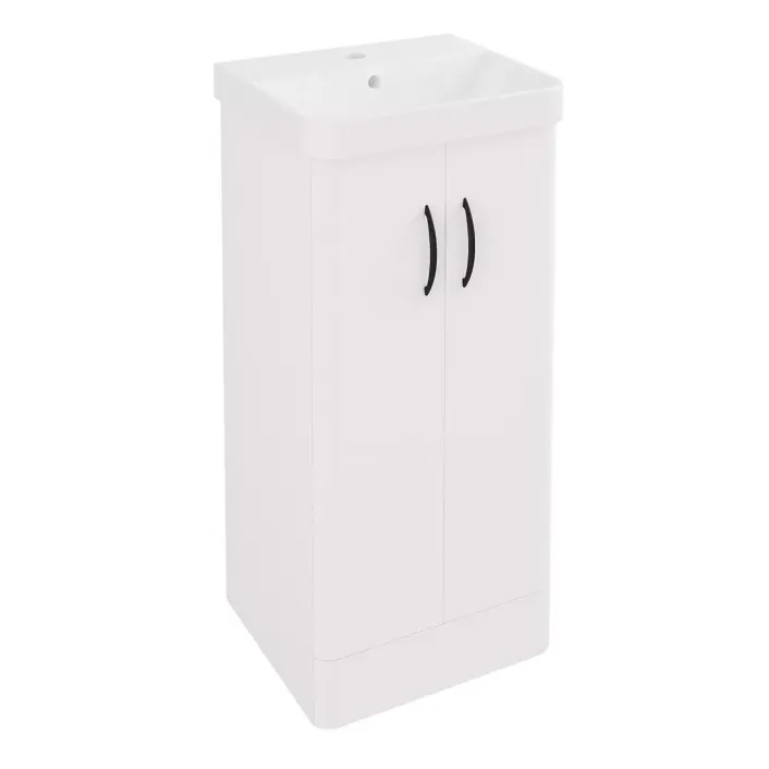 Eastbrook Cavone II 40CM 2 Door Basin Vanity Unit - White