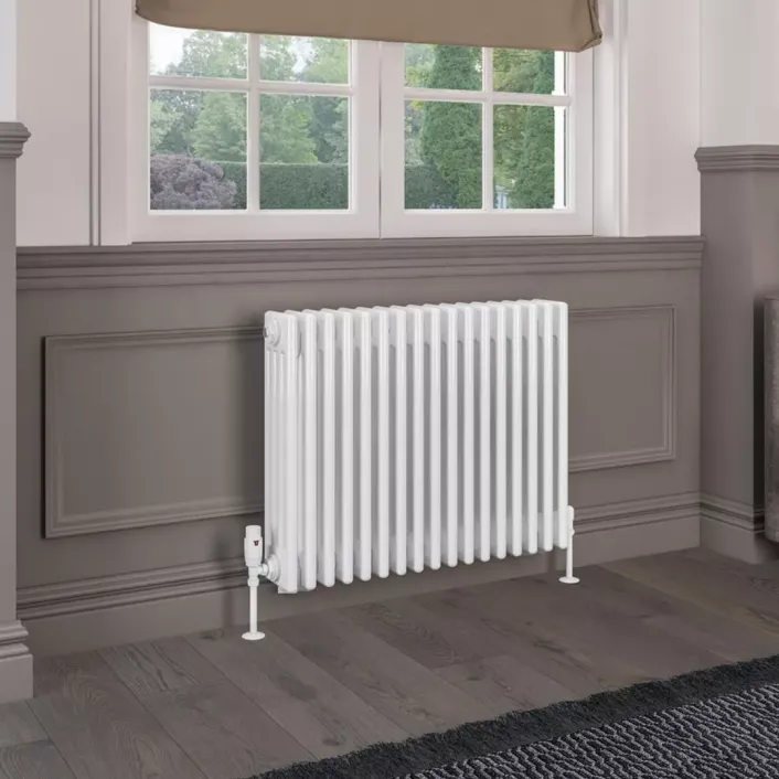 Eastbrook Rivassa 4 Column Radiator 600 x 785mm Gloss White