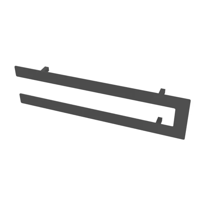 Eastbrook Addington Double Flat Style Towel Hanger 588mm Matt Anthracite