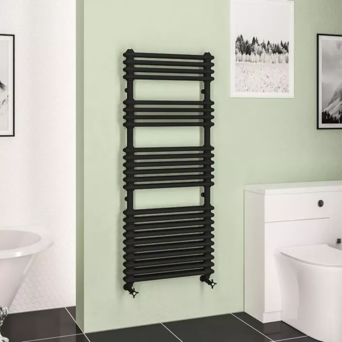 Eastbrook Imperia 2 Column Multirail 1430 x 600mm Matt Black