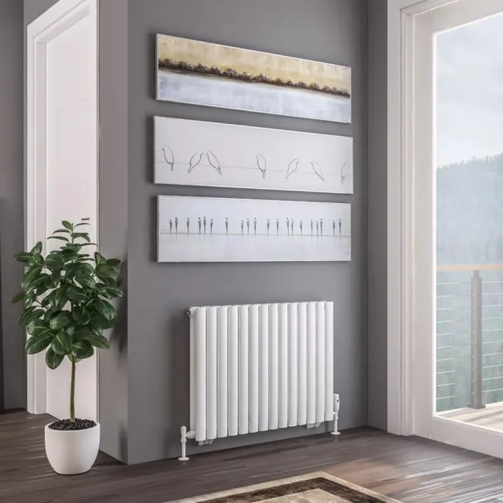 Eastbrook Tunstall Double 600 x 825 Radiator Matt White