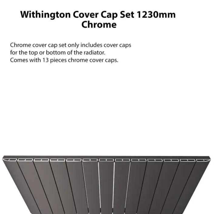 Eastbrook Withington Cover Cap Set 1230mm Chrome