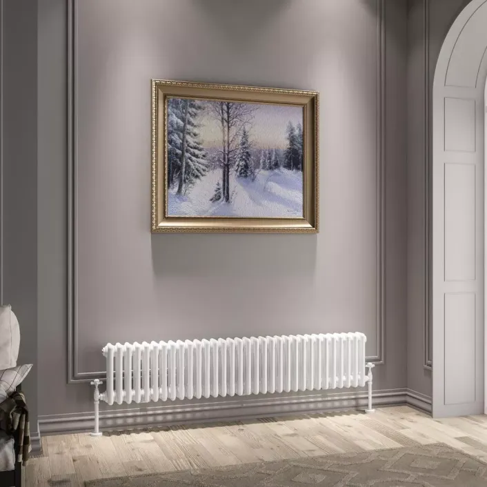 Eastbrook Imperia 3 Column Radiator 300 x 1460mm Gloss White