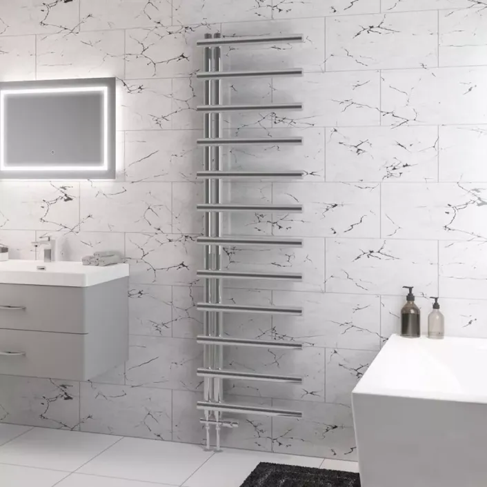 Eastbrook Marlow E-Style 1750 x 500 Towel Rail Chrome