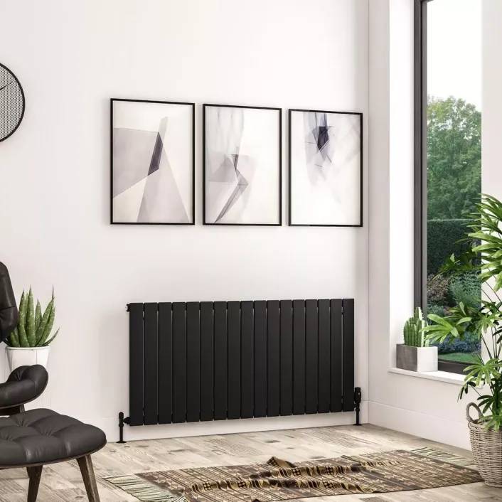 Eastbrook Addington II Radiator 600 x 1262 Type10 Matt Black