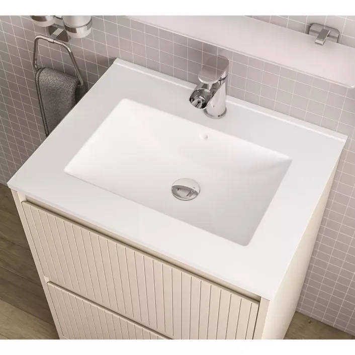 Eastbrook Universal 600x460mm Square Ceramic Basin - White