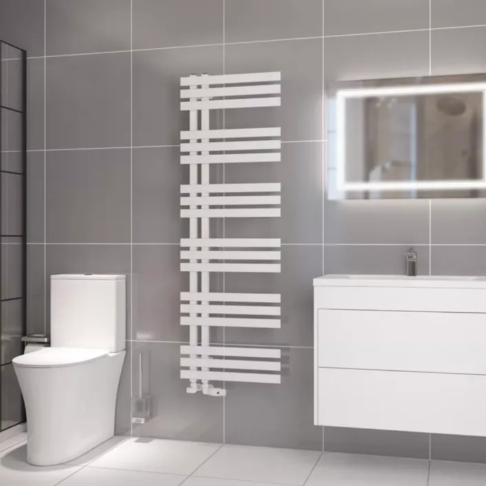 Eastbrook Hurley 1500 x 500 Towel Rail Matt White
