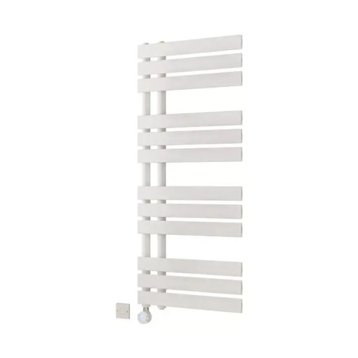 Eastbrook Brockworth All Electric Towel Rail 1200 x 500mm Matt White