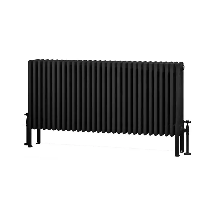 Eastbrook Imperia 6 Column Radiator 600 x 1370mm Matt Black