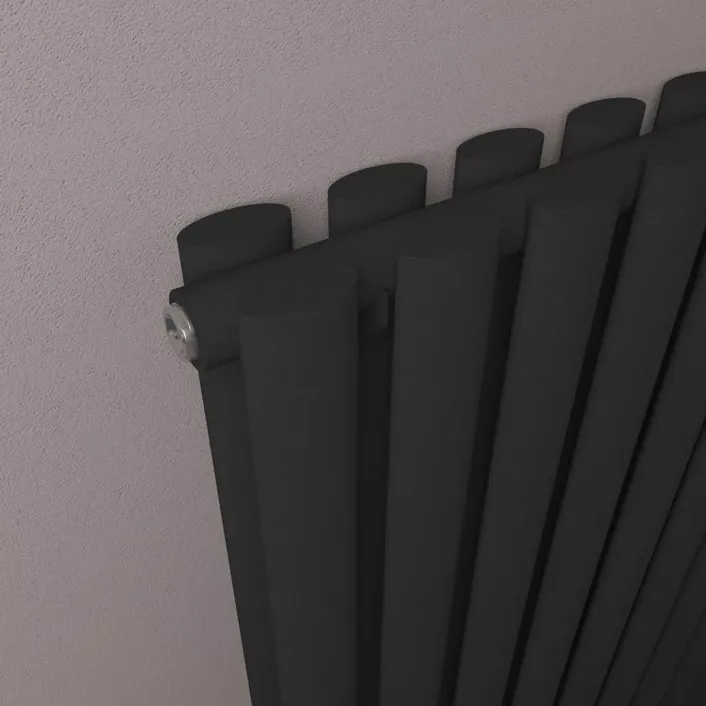 Eastbrook Tunstall Double 1800 x 280 Radiator Matt Black