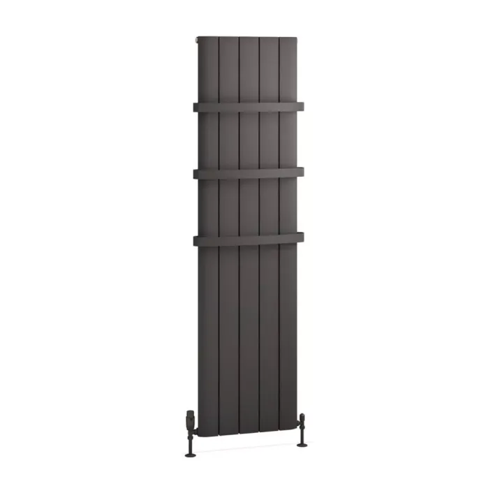 Eastbrook Withington 1800 x 470 Aluminium Radiator Matt Anthracite