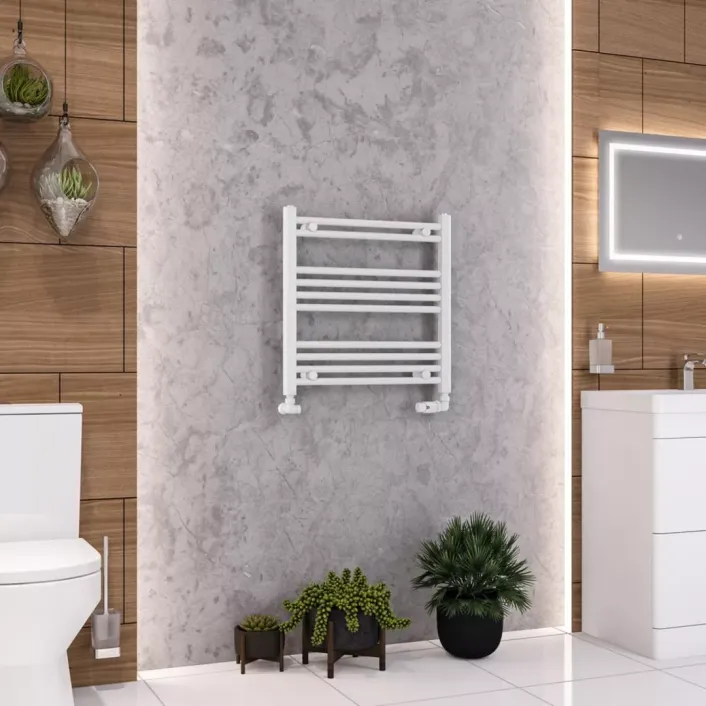Eastbrook Wendover Straight Multirail 600 x 600 Gloss White