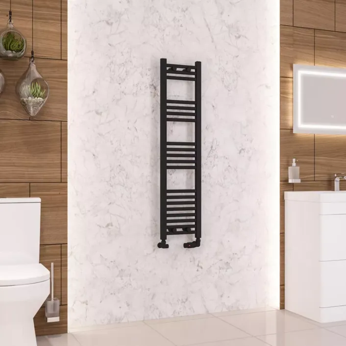 Eastbrook Wendover Straight Multirail 1200 x 300 Matt Black