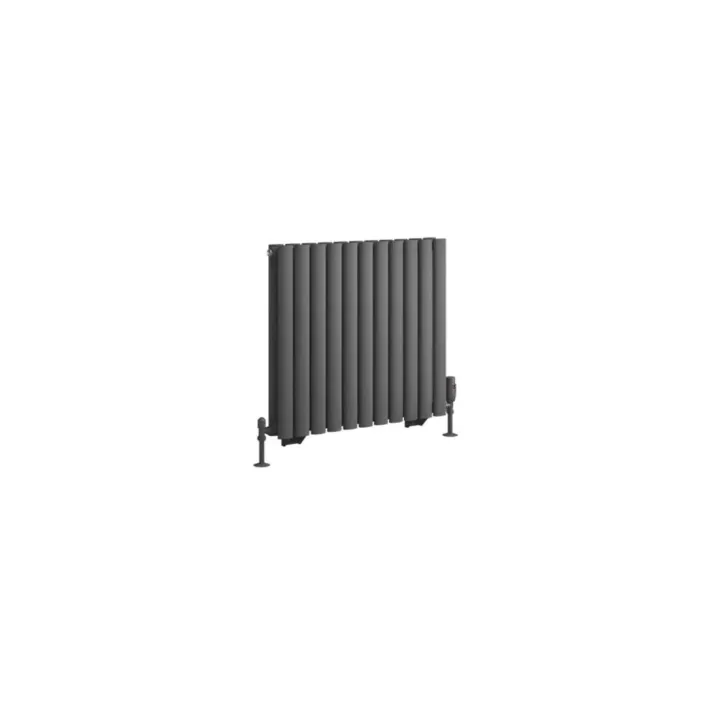 Eastbrook Tunstall Double 600 x 648 Radiator Matt Anthracite