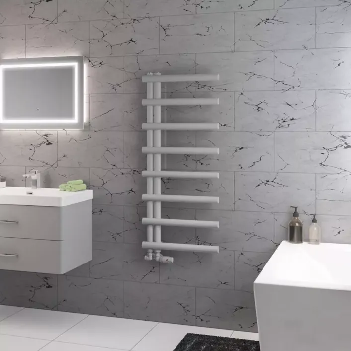 Eastbrook Marlow E-Style 1150 x 500 Towel Rail Matt Grey