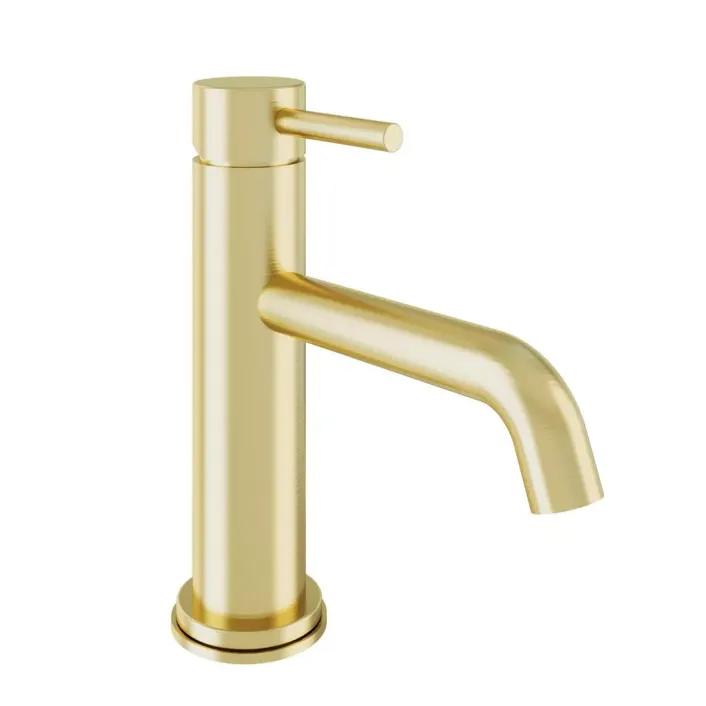 Eastbrook Meriden Mini Basin Mono Tap Including Waste - Brushed Brass