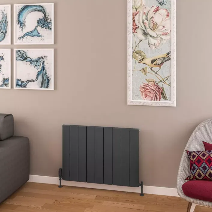 Eastbrook Withington 600 x 850 Aluminium Radiator Matt Anthracite
