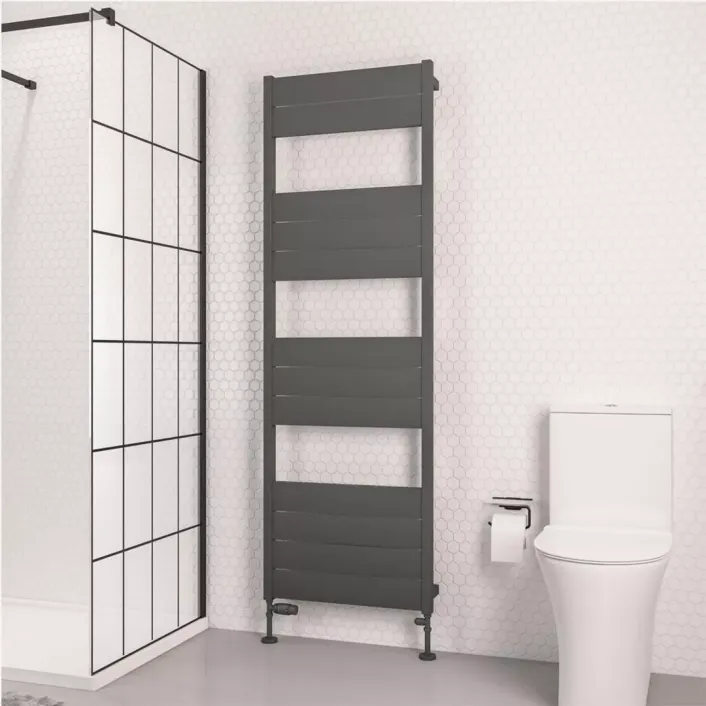 Eastbrook Kingswood Slimline 1820 x 600 Aluminium Towel Rail Matt Anthracite