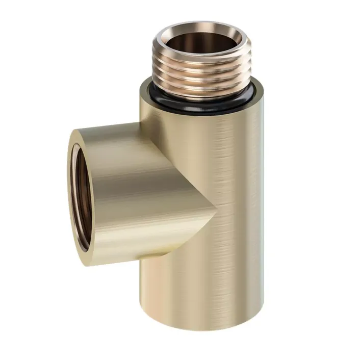 Eastbrook Element T Piece Brushed Brass
