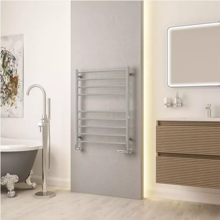 Eastbrook Violla II 790 x 600 Stainless Steel Towel Rail Mirror Polished
