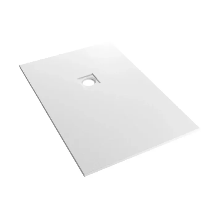 Eastbrook Crossland 1200 x 800mm Rectangular Shower Tray with Slate Finish - White