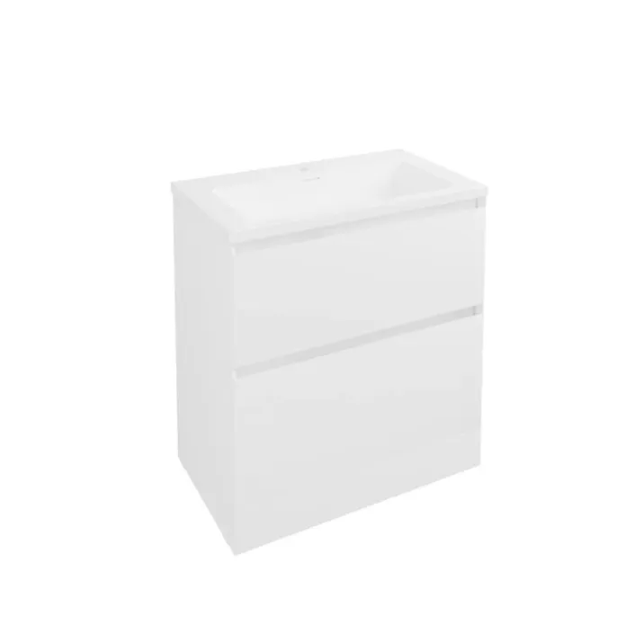 Eastbrook Badbury 80cm Floorstanding Drawer Vanity Unit - Gloss White