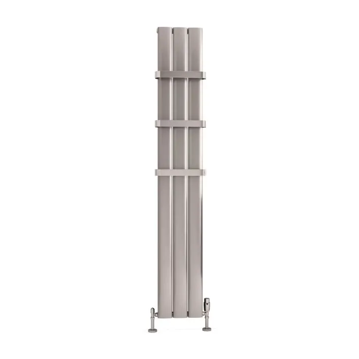 Eastbrook Malmesbury 1800 x 280 Aluminium Radiator Silver Effect
