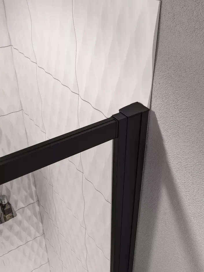 Eastbrook 8mm Corniche Sliders Extension Profile 1 Piece Matt Black