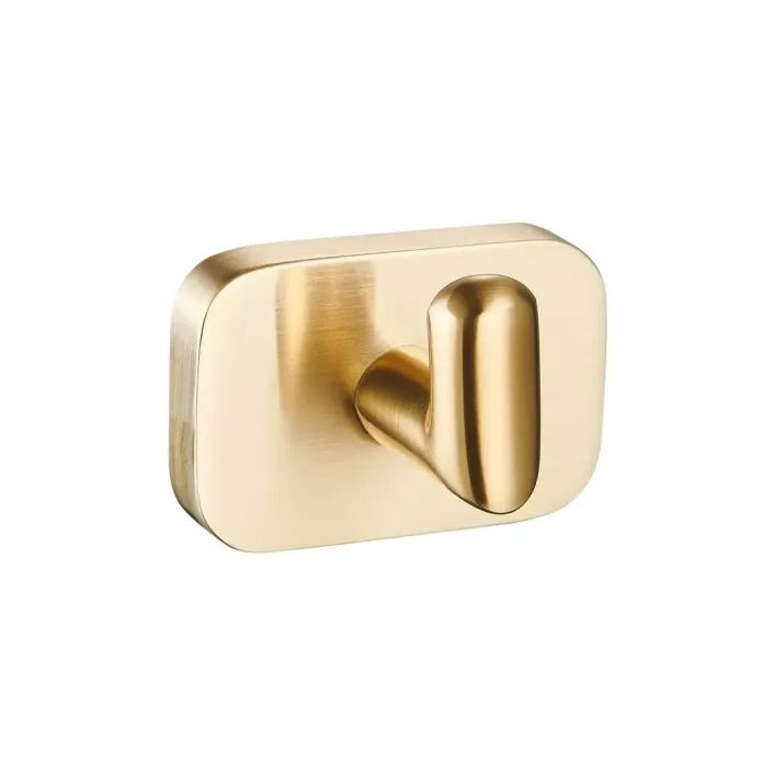 Eastbrook Asti Curved Robe Hook - Brushed Brass