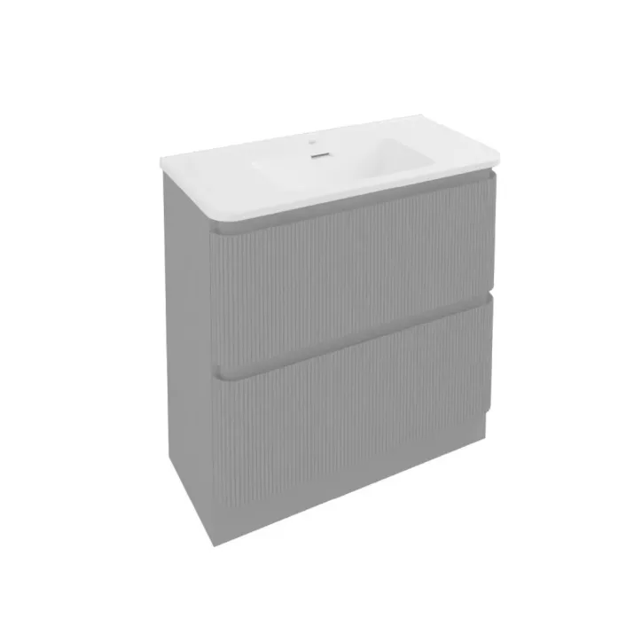 Eastbrook Belice 80cm Floorstanding Drawer Vanity Unit - Matt Grey