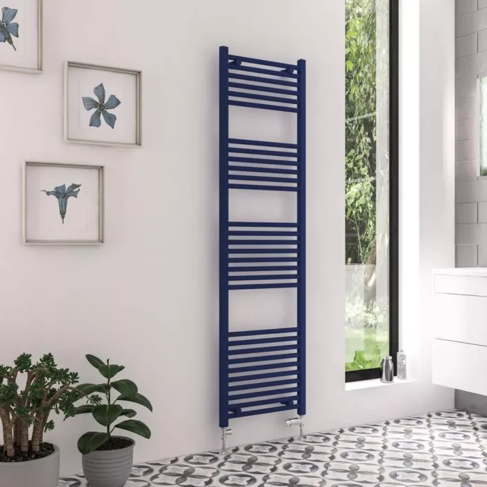Eastbrook Wingrave 1800 x 500 Straight Multirail Matt Cobalt Blue
